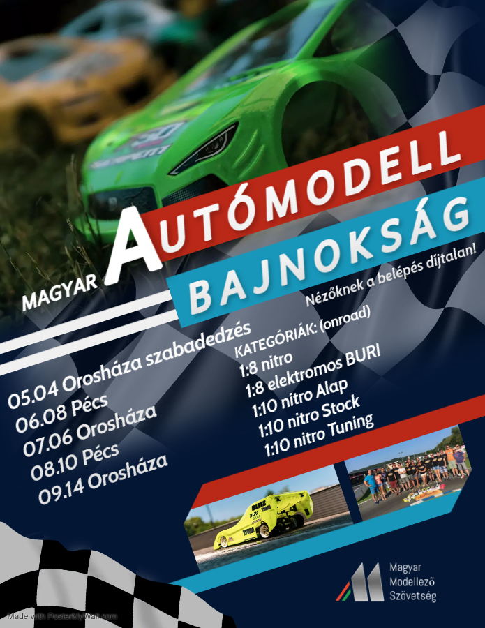 Onroad autómodell bajnokság Pécsett